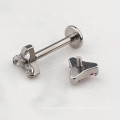 Implant Grade ASTM F136 Titanium Internal Threaded Labret Body Piercing Jewelry